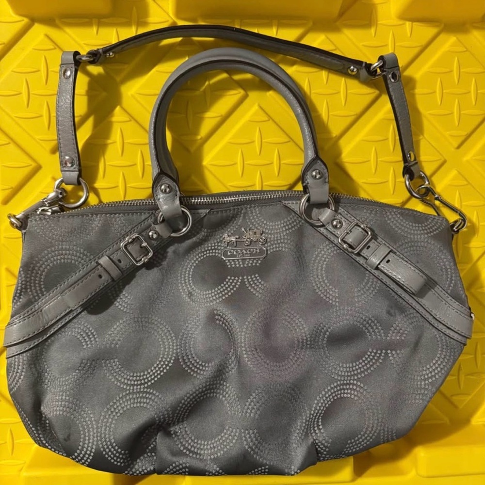 Coach Gray Shoulder Bag